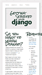 Mobile Screenshot of gettingstartedwithdjango.com